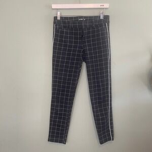 Old‎ Navy Womens Casual Windowpane Check Pixie Ankle Dress Pants Black Size 0